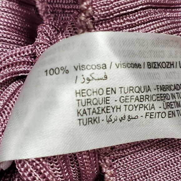 Zara Purple Ribbed Tunic Top - Picture 7 of 7